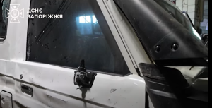 Російські війська атакували евакуаційний автомобіль ДСНС у Запорізькому районі (ВІДЕО)