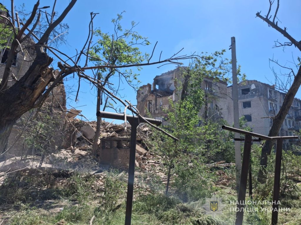 Наслідки ударів по регіону 22 травня. Фото: поліція Запорізької області