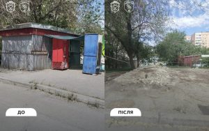 У Запоріжжі три дні намагалися прибрати кіоск: результат
