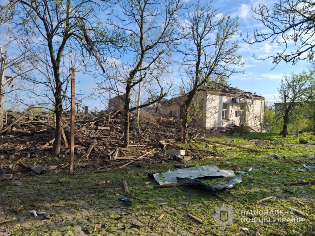 Наслідки ударів по регіону 22 травня. Фото: поліція Запорізької області