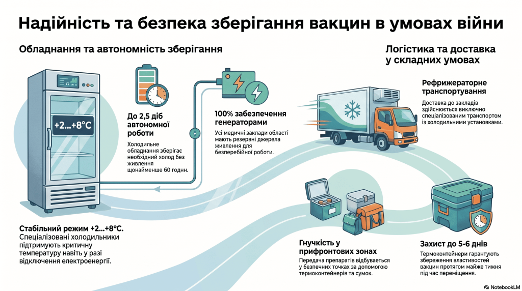 Через постійні обстріли на Запоріжжі вакцини не завозять напряму