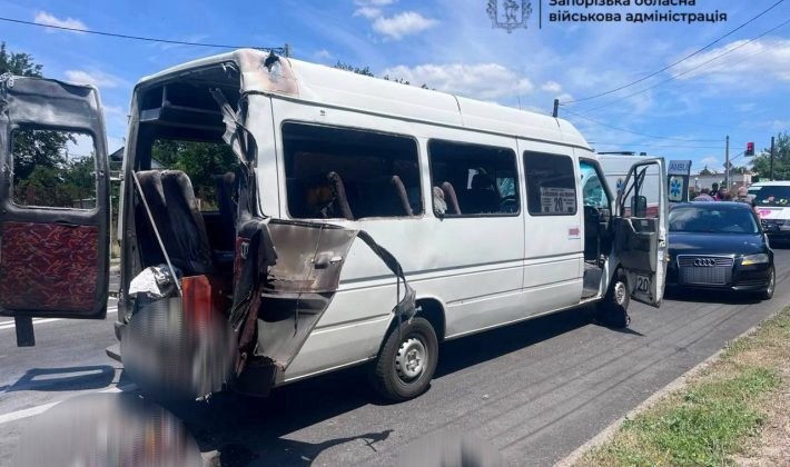 В Запорожье простились с мужчиной, погибшим во время атаки FPV-дрона на маршрутку