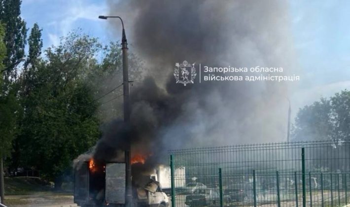 В Запорожье простились с мужчиной, погибшим во время атаки FPV-дрона на маршрутку
