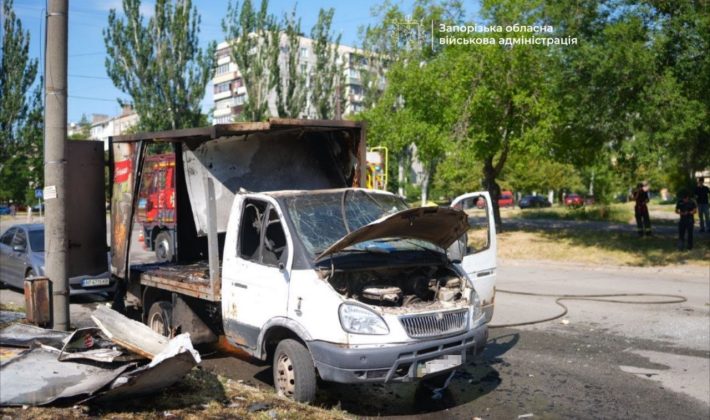 В Запорожье простились с мужчиной, погибшим во время атаки FPV-дрона на маршрутку