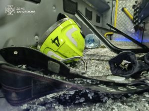 Атака на ГСЧС в Запорожье: войска РФ ударили БпЛА по пожарной машине