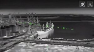 На территории временно оккупированной Запорожской области поразили грузовое судно россиян