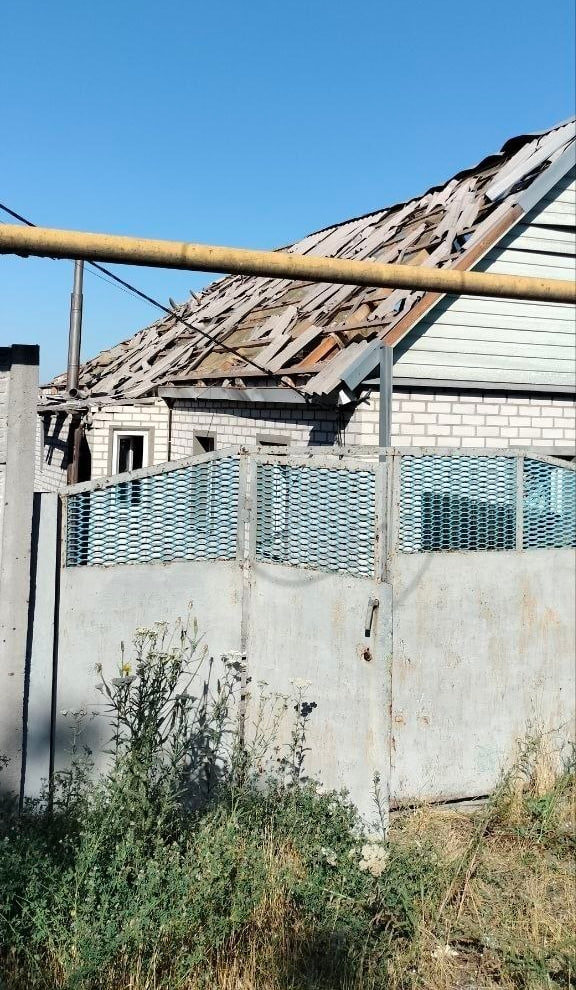 Наслідки ударів КАБами по Кушугумській громаді Запорізької області 4 липня. Фото: Кушугумська селищна рада