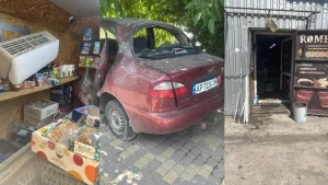 FPV-дрон атакував Кушугум: поранена жінка, пошкоджені авто і магазин (ФОТО)