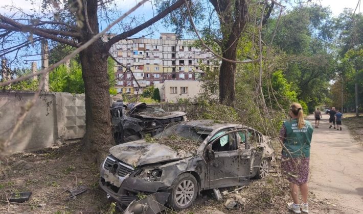 Последствия обстрела Запорожья: экологи зафиксировали загрязнение более 3000 квадратных метров