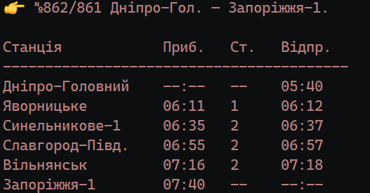Отмена рейсов Запорожье – Днепр: «Укрзализныця» обновила график движения электричек