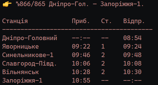 Отмена рейсов Запорожье – Днепр: «Укрзализныця» обновила график движения электричек