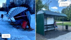 У Запоріжжі через ДТП постраждала зупинка громадського транспорту (ФОТО)