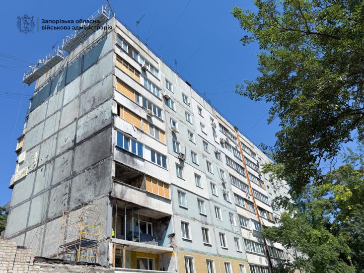 Восстановление дома на улице Вишневецкого в Запорожье: что уже сделано