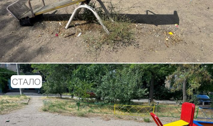 В Запорожье отремонтировали еще одну детскую площадку на Бабурке: где именно