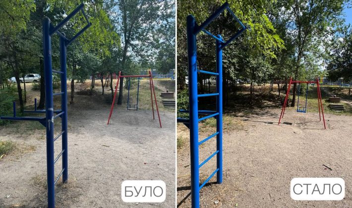 В Запорожье отремонтировали еще одну детскую площадку на Бабурке: где именно