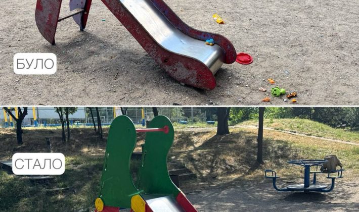 В Запорожье отремонтировали еще одну детскую площадку на Бабурке: где именно
