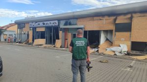 Ночная атака на Запорожье: в Космическом районе обнаружили засорение территории обломками