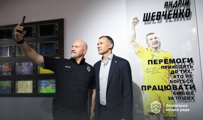 Андрей Шевченко приехал в Запорожье: где он побывал (ФОТО)