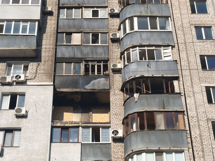 В Космическом районе Запорожья зафиксировали последствия российского удара