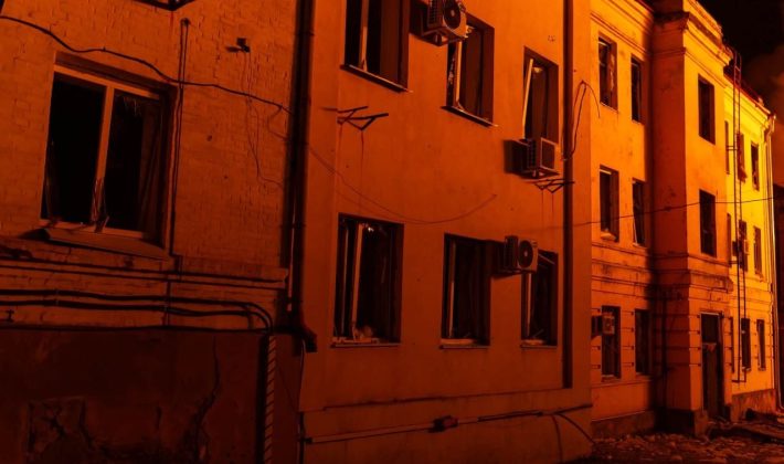 В Запорожье в результате ночной атаки поврежден корпус №3 ЗНУ