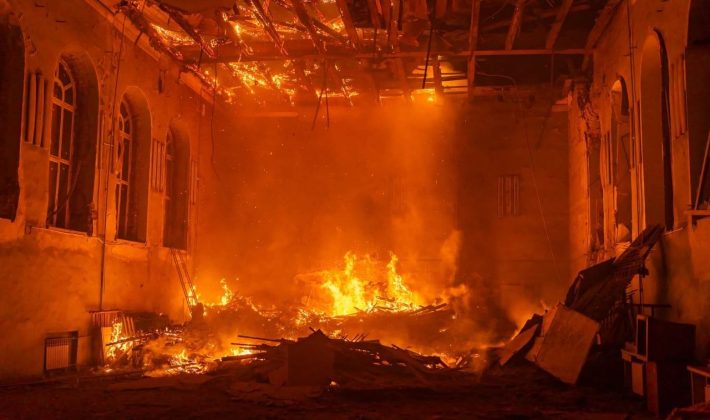 В Запорожье в результате ночной атаки поврежден корпус №3 ЗНУ