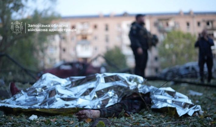 Наслідки російської атаки по Запоріжжю, 9 жовтня 2026 року. Фото: Запорізька обласна військова адміністрація