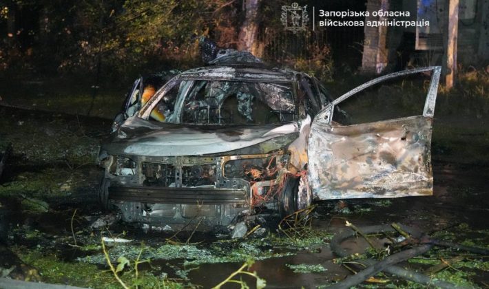 Наслідки російської атаки по Запоріжжю, 10 жовтня 2026 року. Фото: Запорізька обласна військова адміністрація