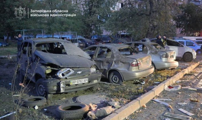 Наслідки російської атаки по Запоріжжю, 9 жовтня 2026 року. Фото: Запорізька обласна військова адміністрація