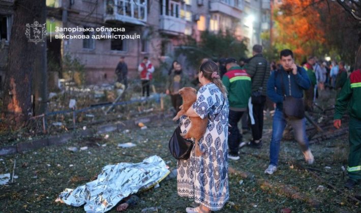 Наслідки російської атаки по Запоріжжю, 9 жовтня 2026 року. Фото: Запорізька обласна військова адміністрація