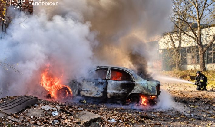 На Бабурке в Запорожье после российской атаки есть раненые, — ГСЧС (ФОТО)